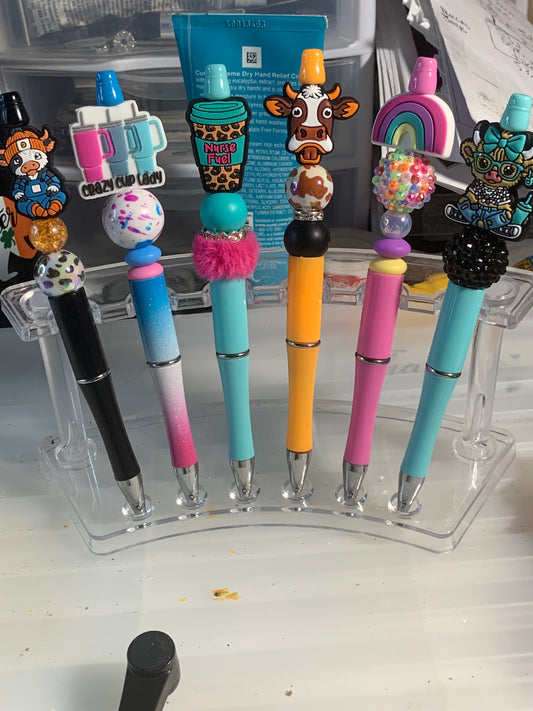 Beaded pens