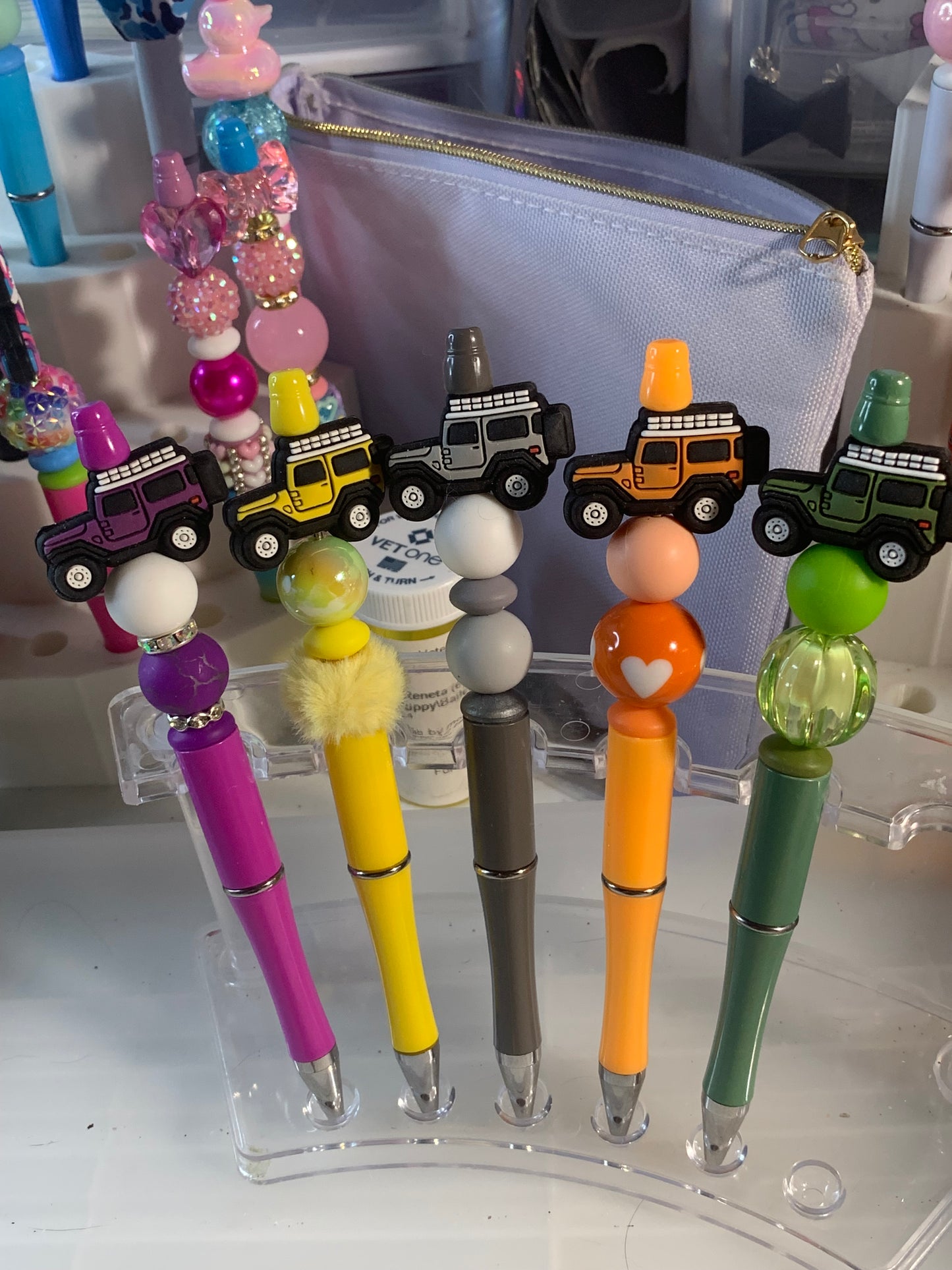 Beaded pens